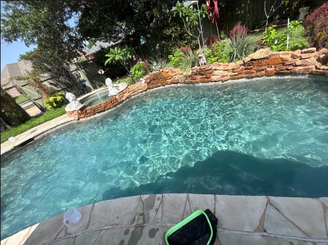 Pool service project by Buff Pools in Colleyville, Texas
