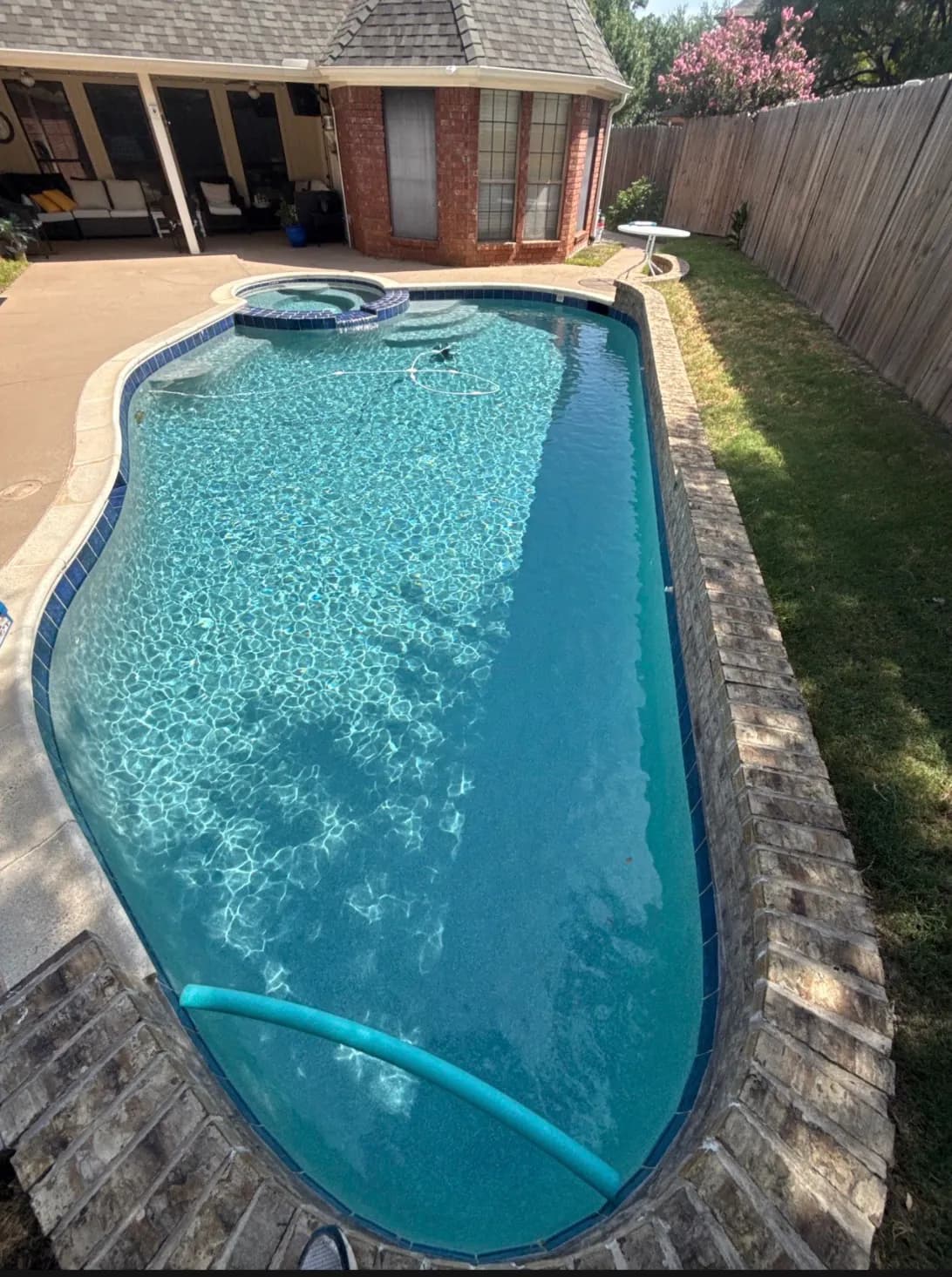 Pool service project by Buff Pools in Colleyville, Texas