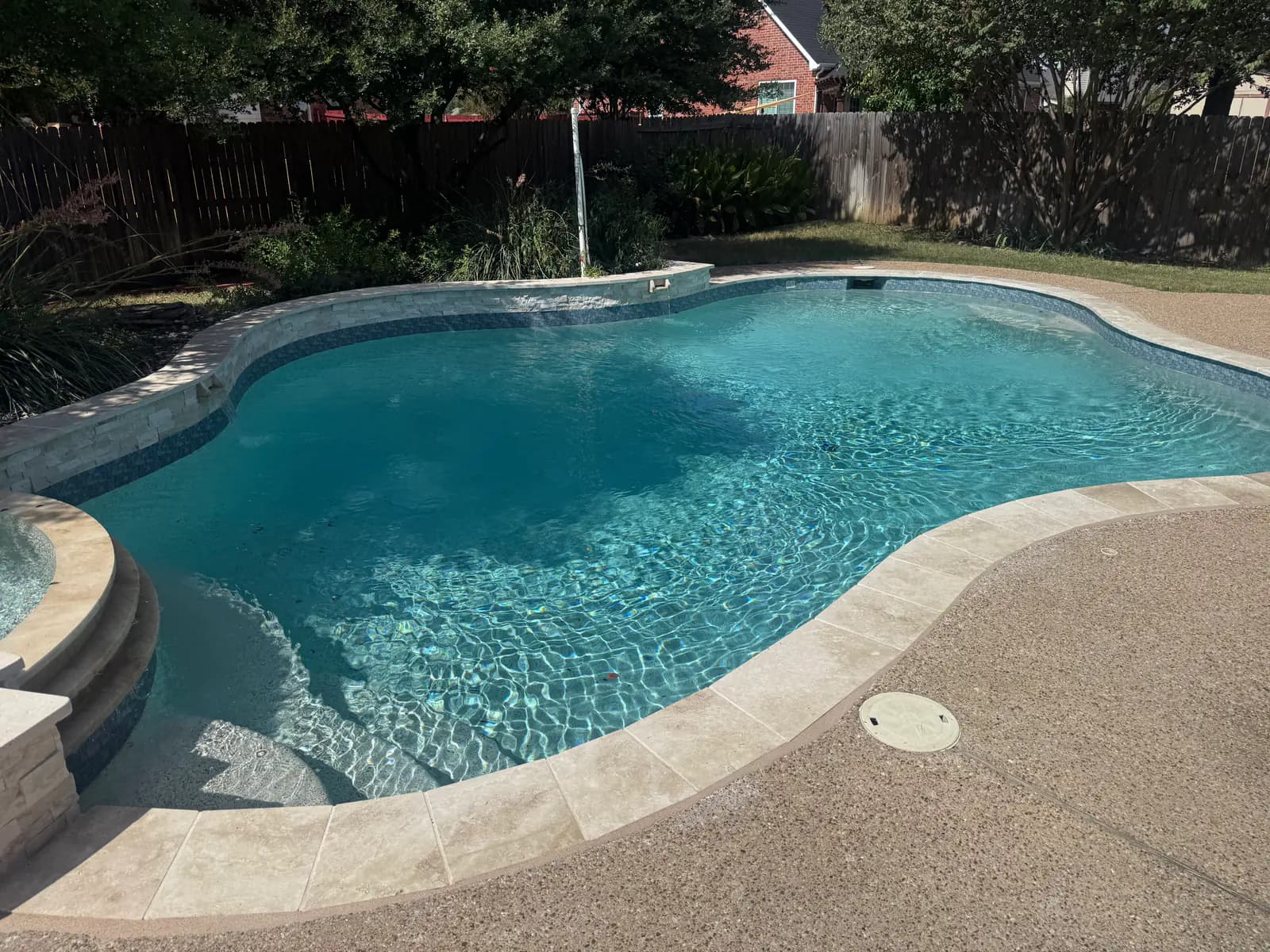 Pool service project by Buff Pools in Colleyville, Texas