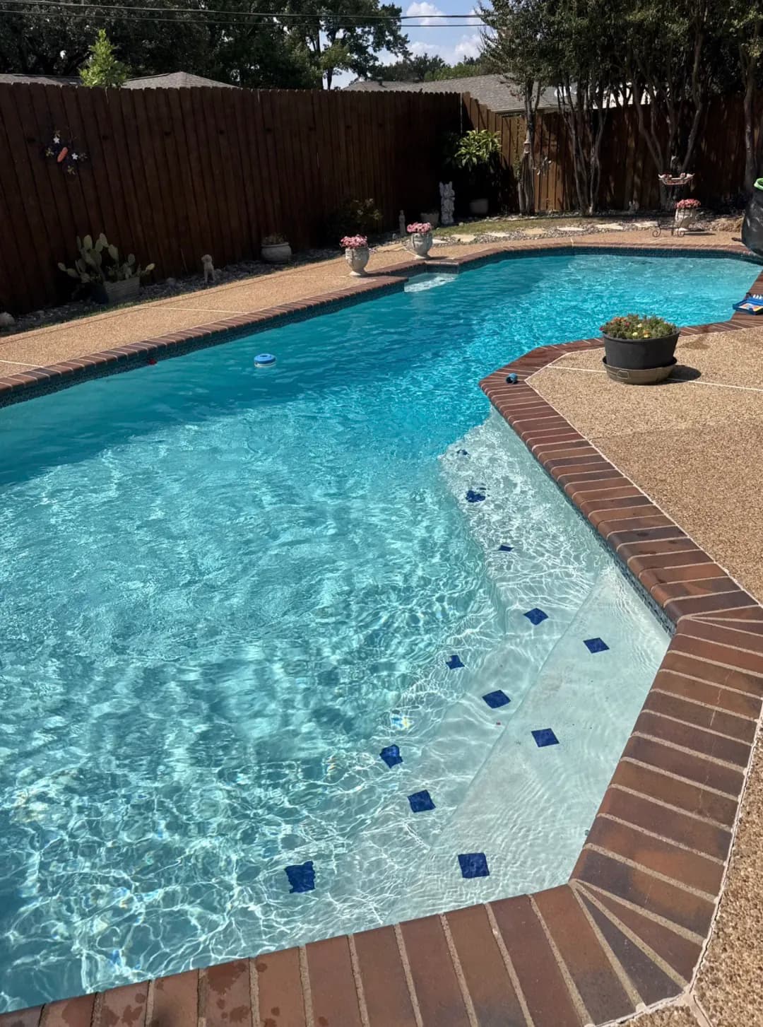 Pool service project by Buff Pools in Colleyville, Texas