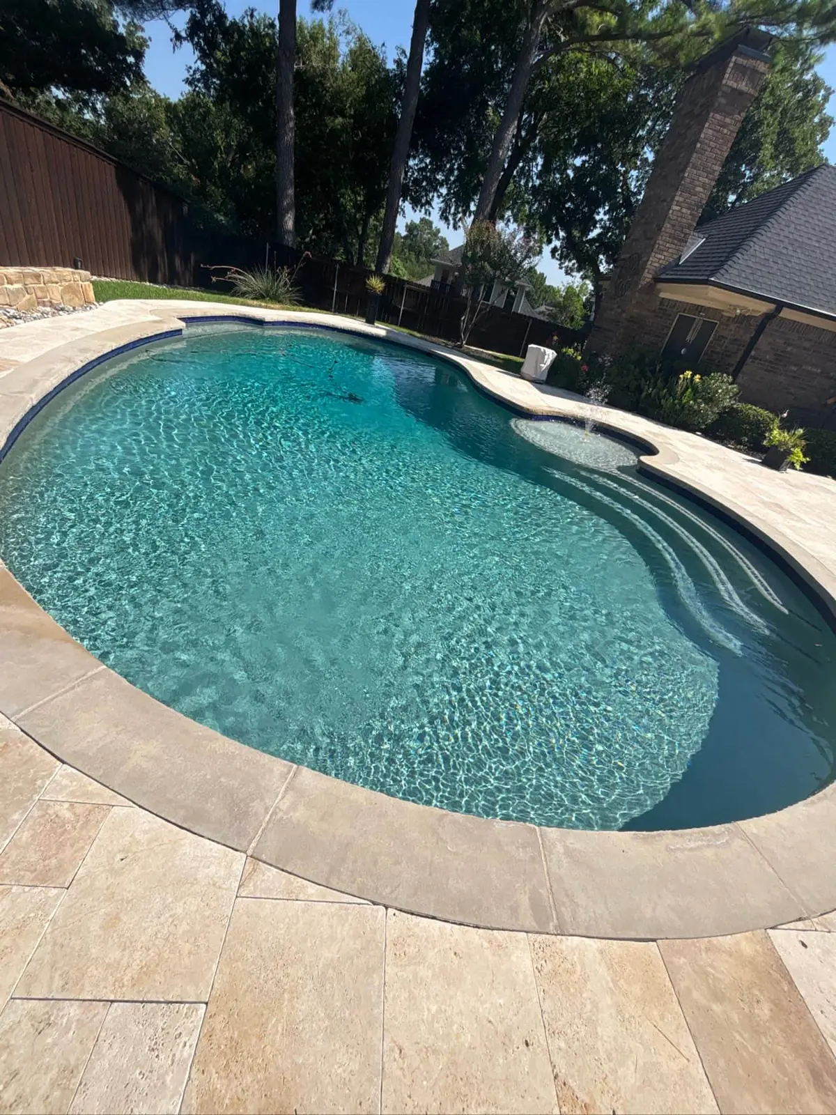 Pool service project by Buff Pools in Colleyville, Texas