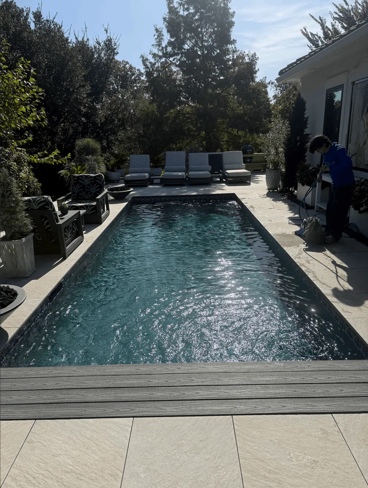 Pool service project by Buff Pools in Colleyville, Texas