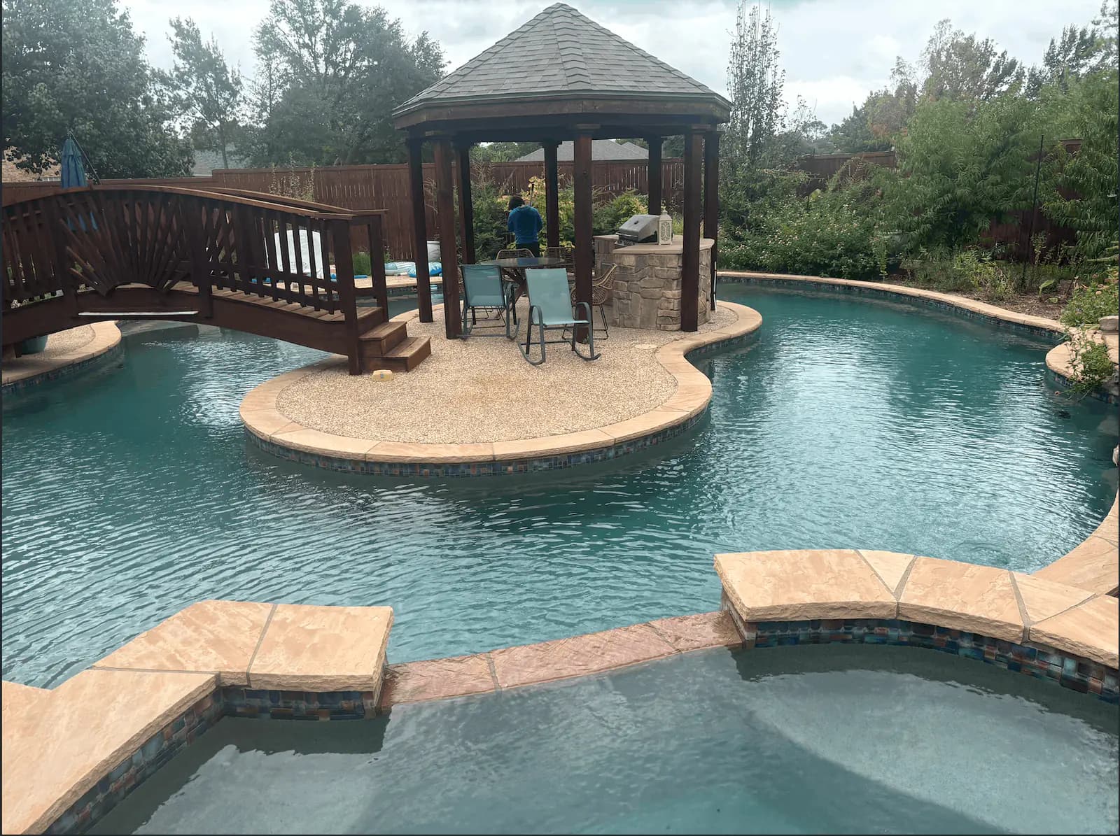 Pool service project by Buff Pools in Colleyville, Texas