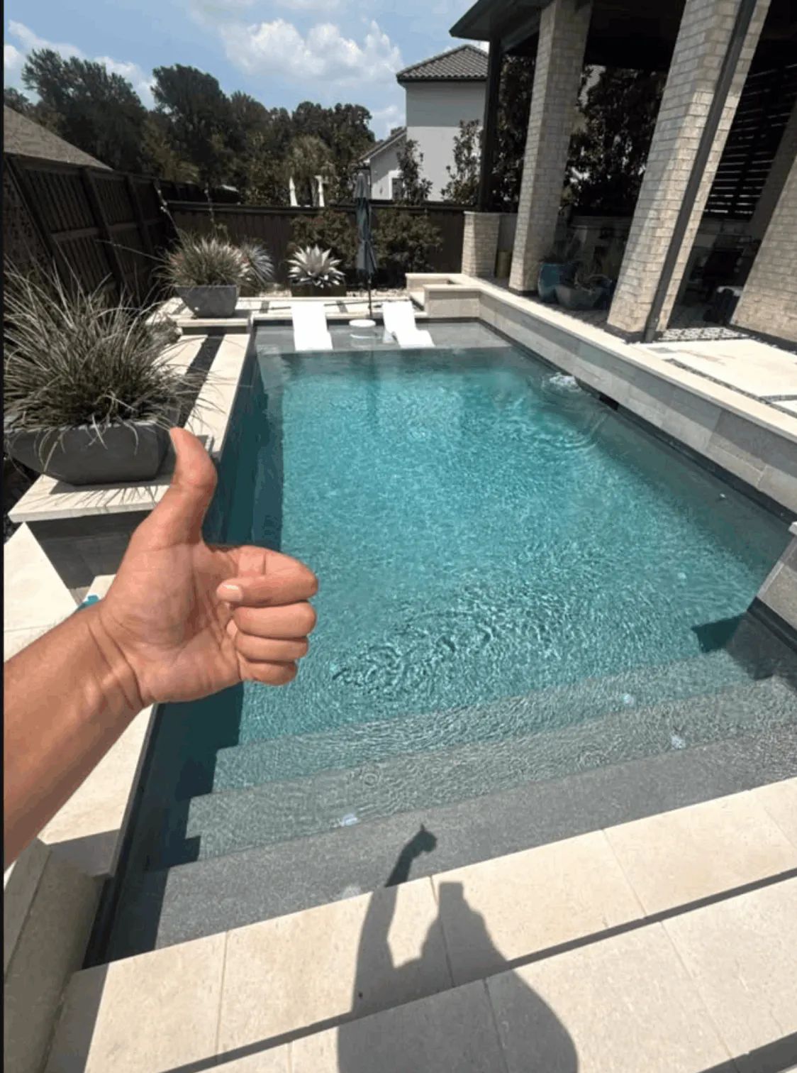 Pool service project by Buff Pools in Colleyville, Texas