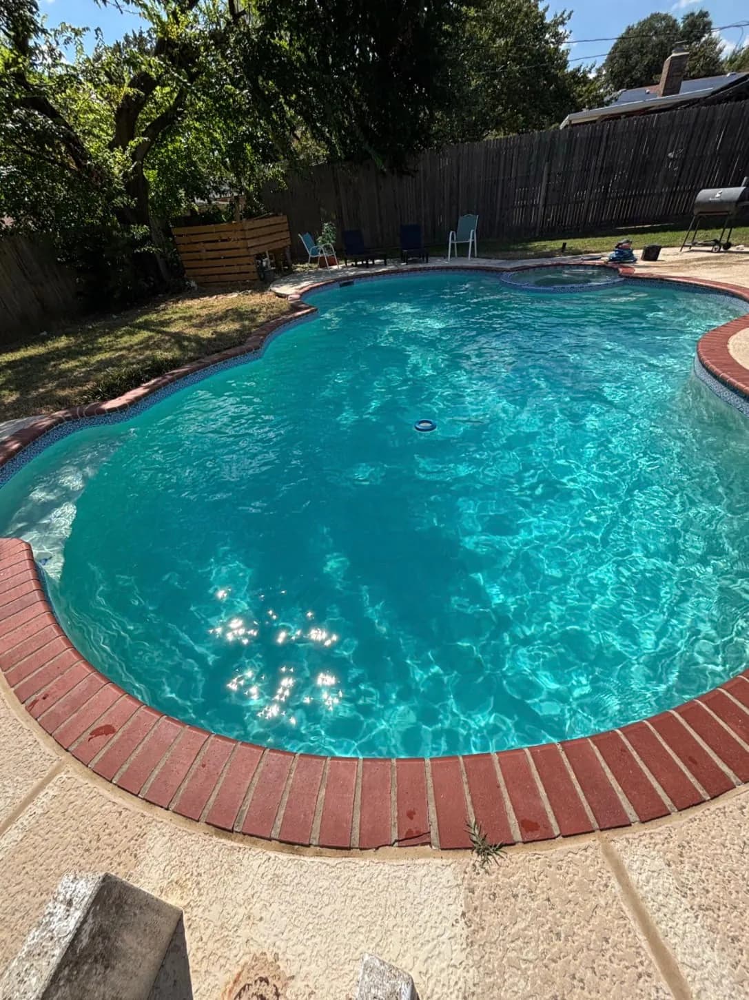 Pool service project by Buff Pools in Colleyville, Texas